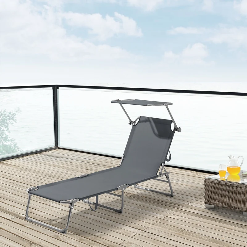 Sonnenliege Getaria 189x57x28 cm [en.casa]