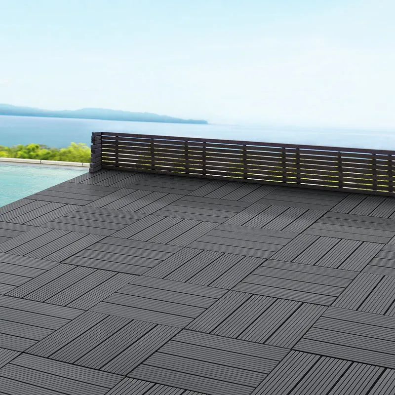 WPC Fliesen Schramberg 11er Set 1m² in versch. Farben [en.casa]