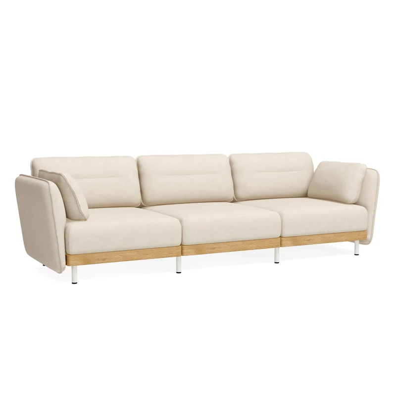 Sofa Mio Soft 3-Sitzer Weiß
