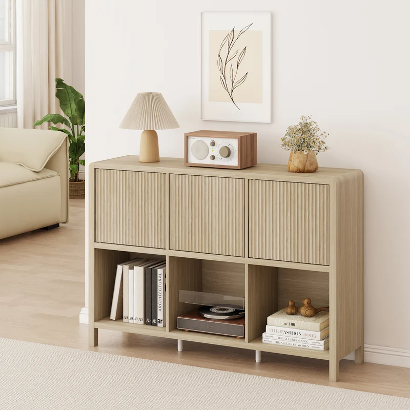 Sideboard Lukkodso mit Türen und Fächern [en.casa]