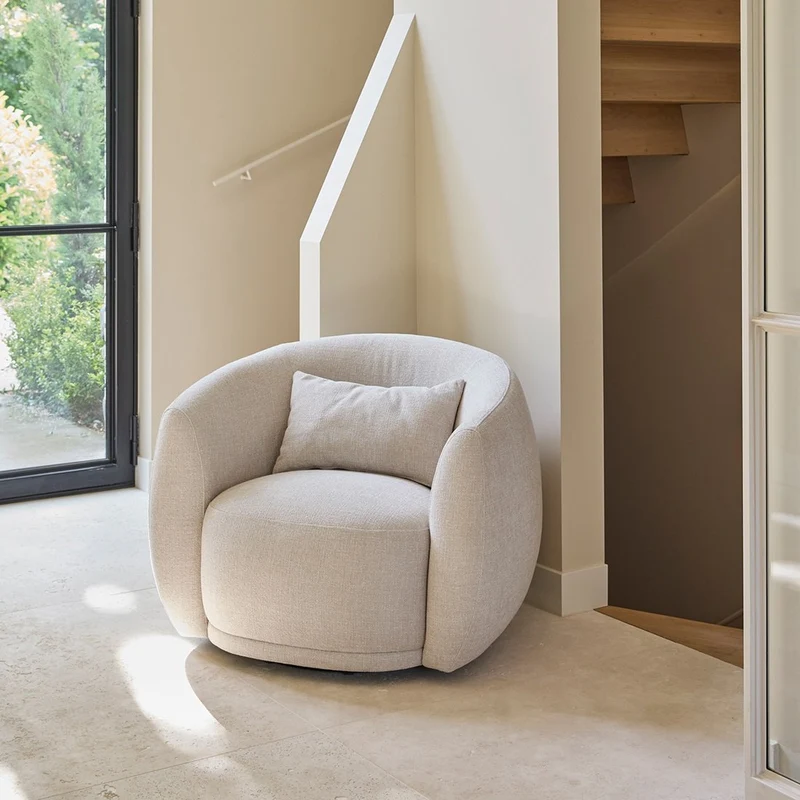 Drehsessel Leonardo AC Glossy Flax