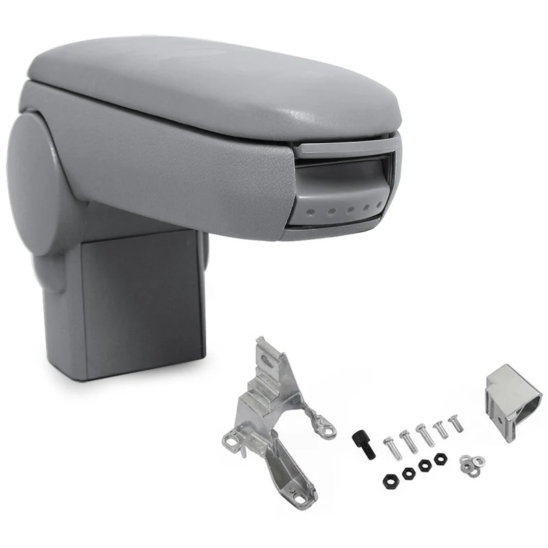 Mittelarmlehne Skoda Octavia mit Staufach Kunstleder Grau pro.tec