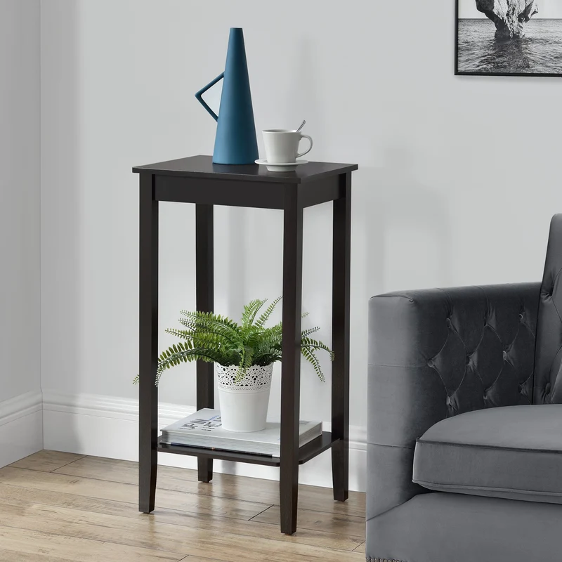 Beistelltisch Thun 74x38x30 cm MDF Kaffeefarben en.casa