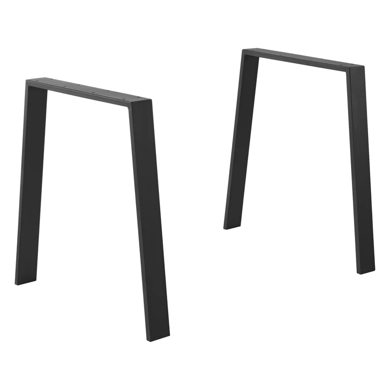 Tischgestell Kraftisried 2er Set 55/70x72cm Stahl Schwarz [en.casa]