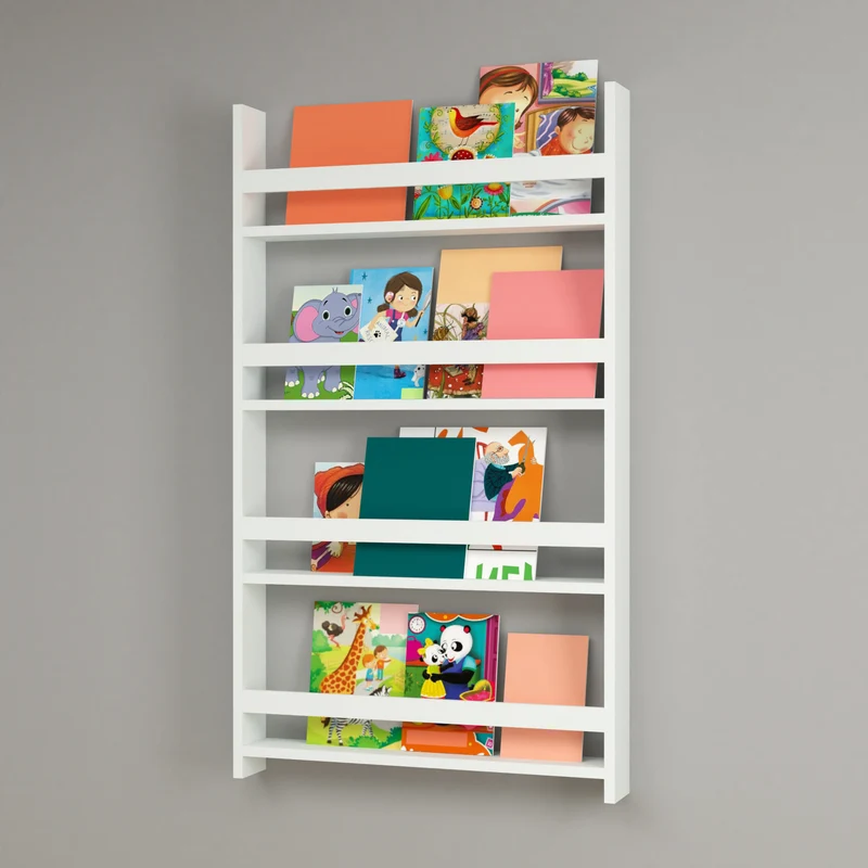 Kinderregal Sotenäs 120x74x10cm Weiß [en.casa]