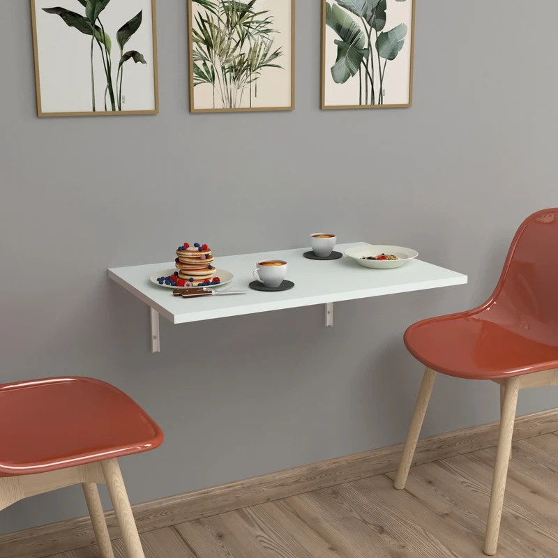 Wandklapptisch Klepp 72x45cm Weiß [en.casa]