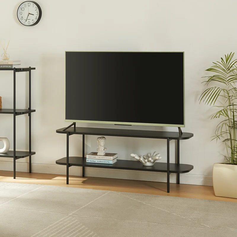 Fernsehtisch Samnanger 120x40x45 cm Schwarz [en.casa]