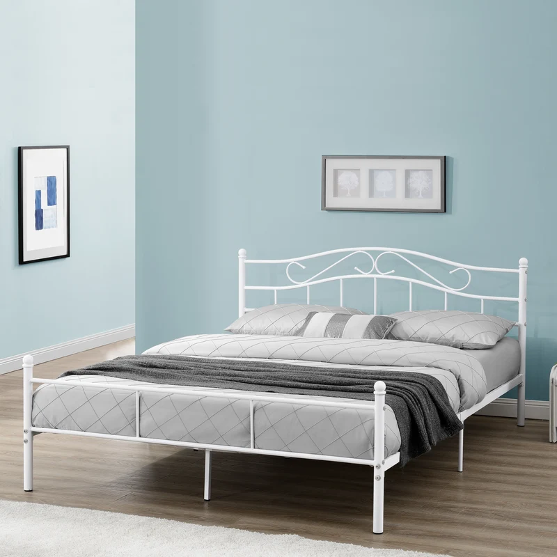 Metallbett Florenz in verschiedenen Farben und Größen [en.casa]