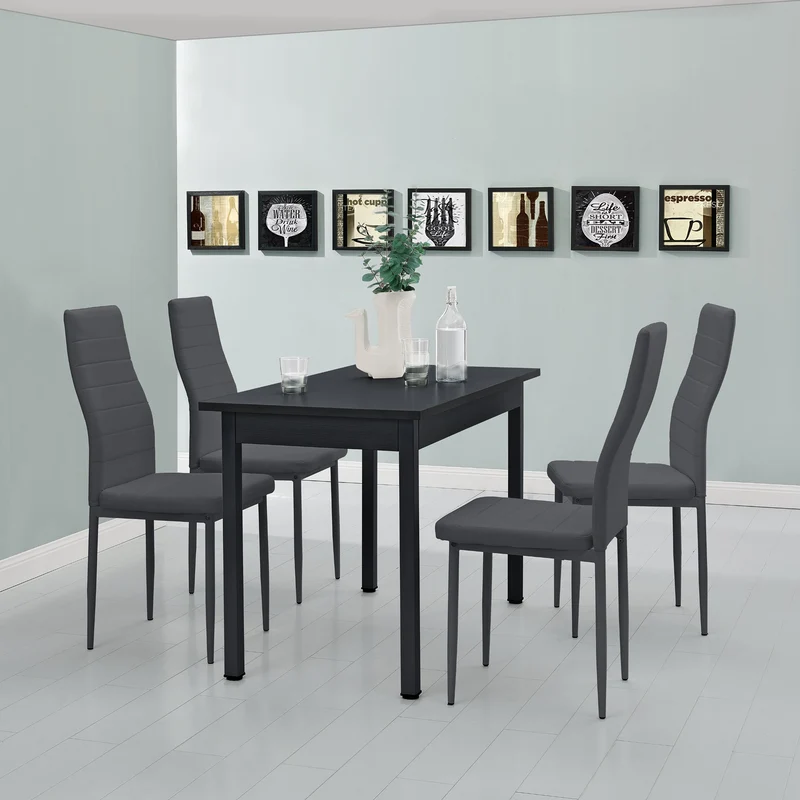 Essgruppe Jørpeland (Set, 5-tlg) 120x60 cm versch. Farben [en.casa]