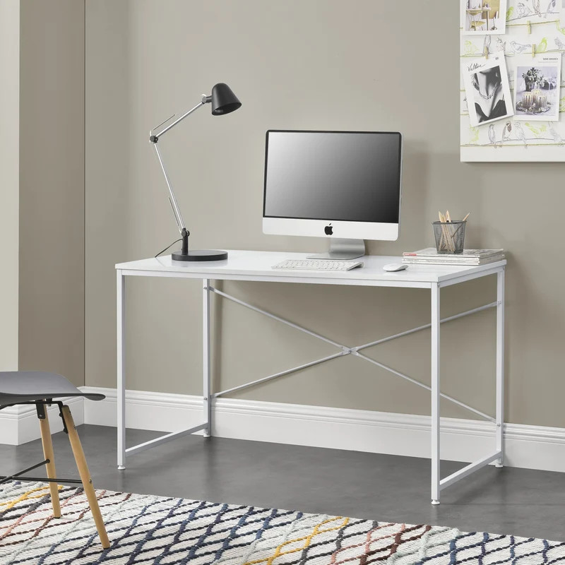 Schreibtisch Røros 120x60x72 cm Computertisch Eiche-Optik en.casa