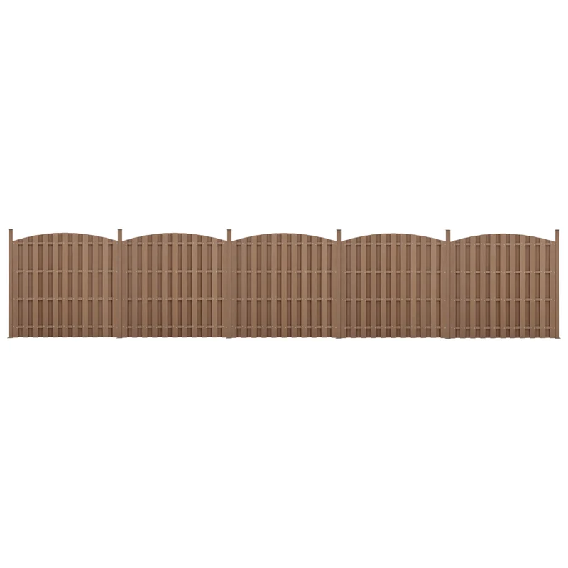 WPC Gartenzaun mit Rundbogen [neu.holz]