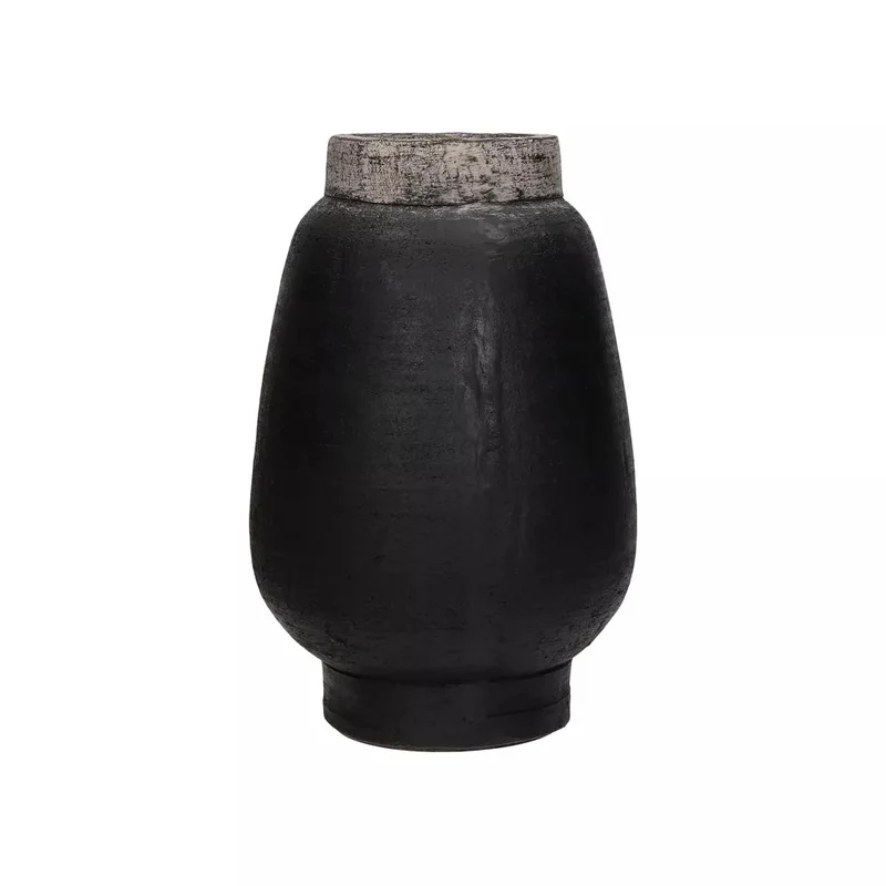 Vase Merapi schwarz