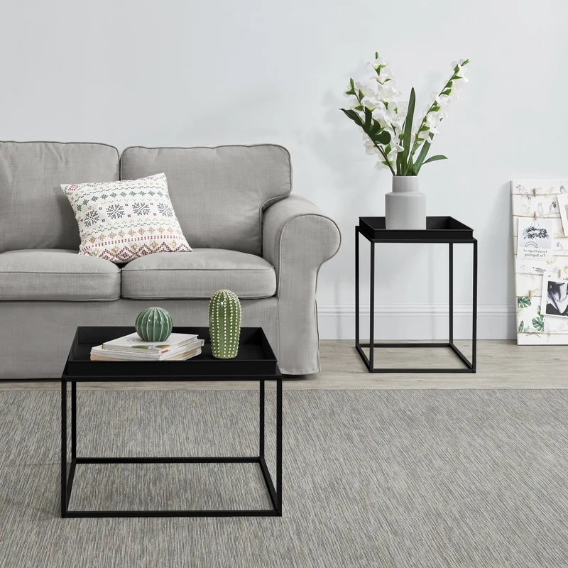 2er-Set Tabletttisch Helier in versch. Größen und Farben en.casa