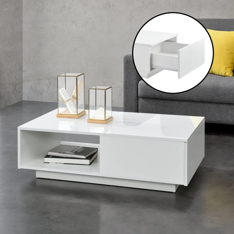 Couchtisch Biskra 95x55x31 cm Hochglanz en.casa