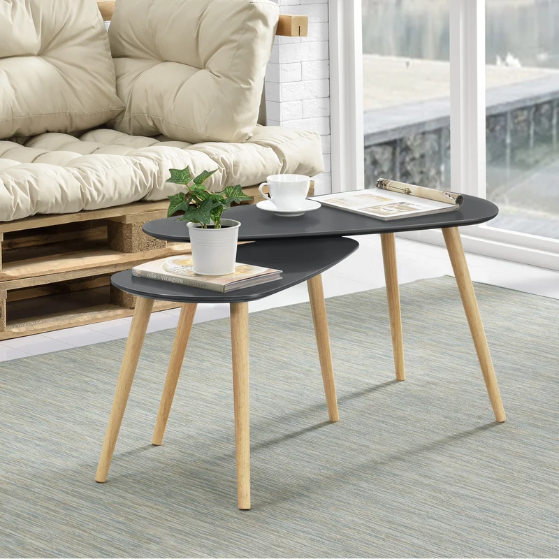 Couchtisch-Set Langesund in versch. Farben und Größen en.casa