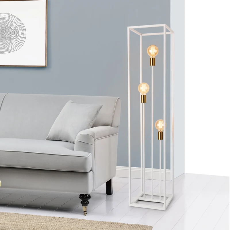 Stehlampe Groningen 3-flammig Metall [lux.pro]