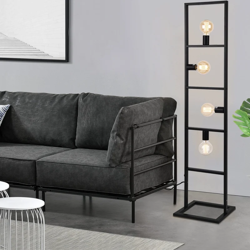 Stehleuchte Plauen 142x31x31 cm Max 60W E27 lux.pro