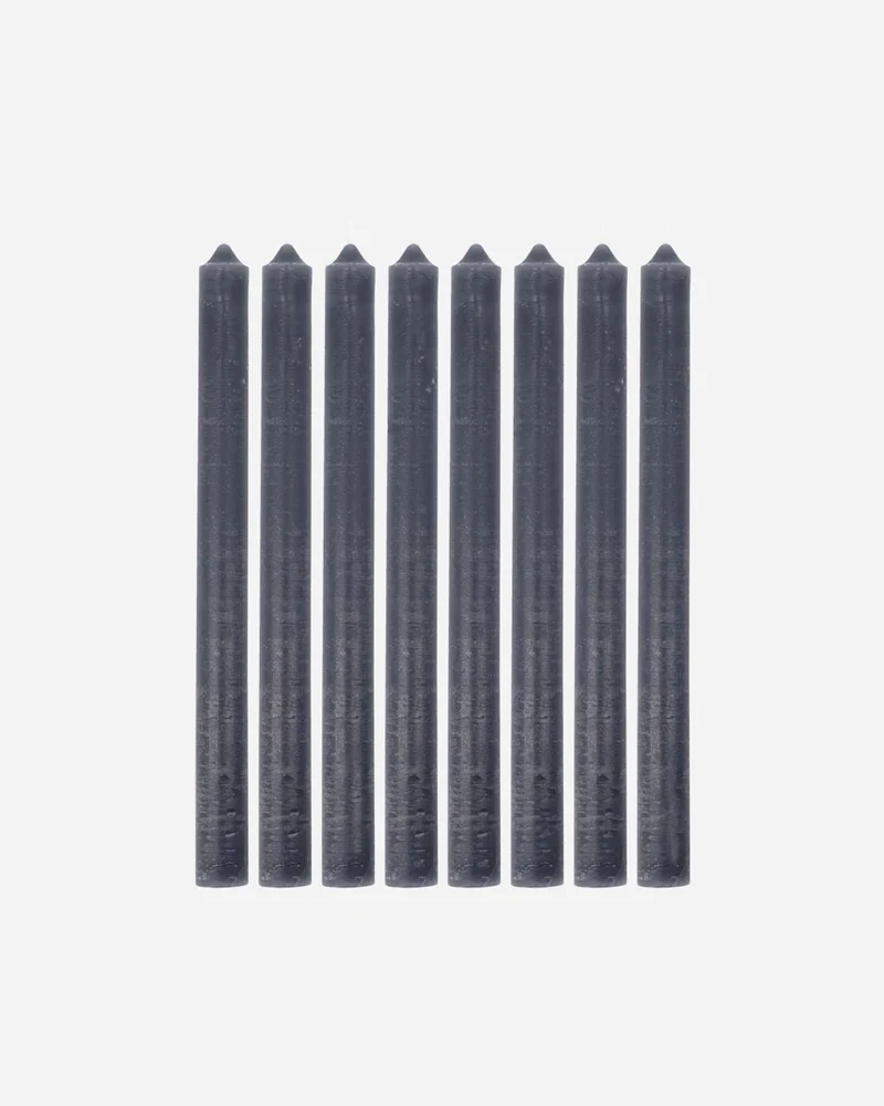 8er Stabkerzen, Rustic Wax Dark Grey