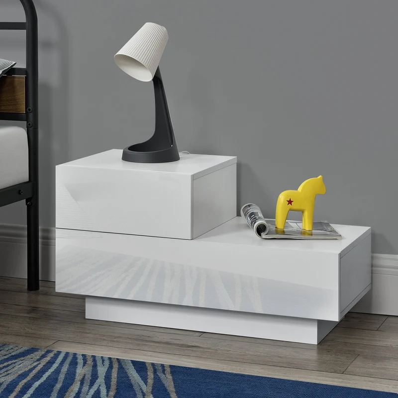 Beistelltisch Sebokeng Links 38x70x35 cm in versch. Farben en.casa