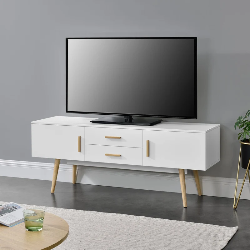 Fernsehtisch Alavus 140x40x56 cm versch. Farben en.casa