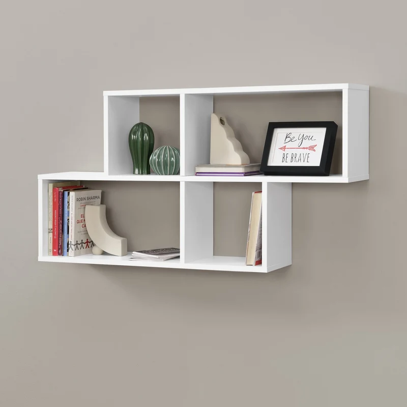 Wandregal Bryne 100 x 19,5 x 53 cm versch. Farben en.casa