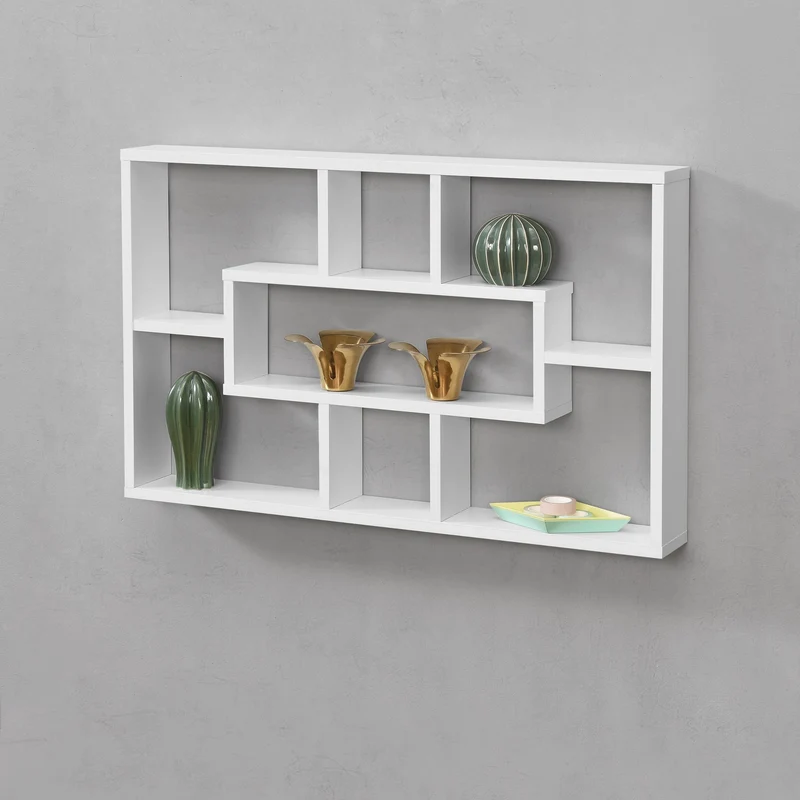 Wandregal Qinngua 77x10x48 cm versch. Farben en.casa
