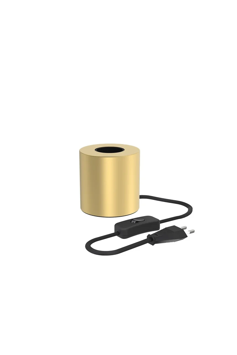 Lampensockel Rund Gold