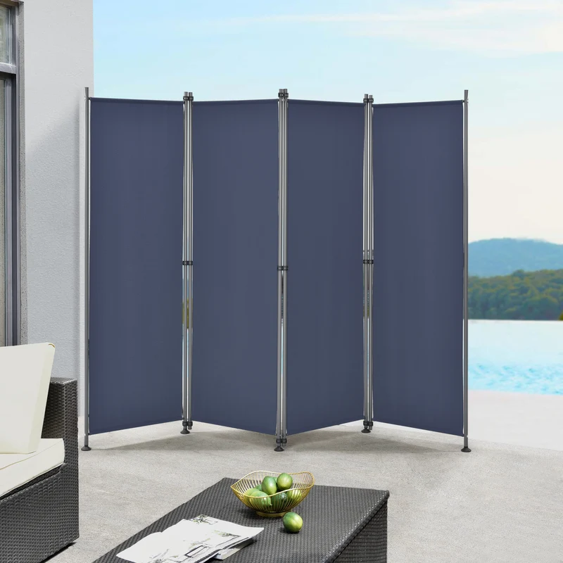 Trennwand Modica Outdoor 170x215 cm vierteilig in versch. Farben pro.tec