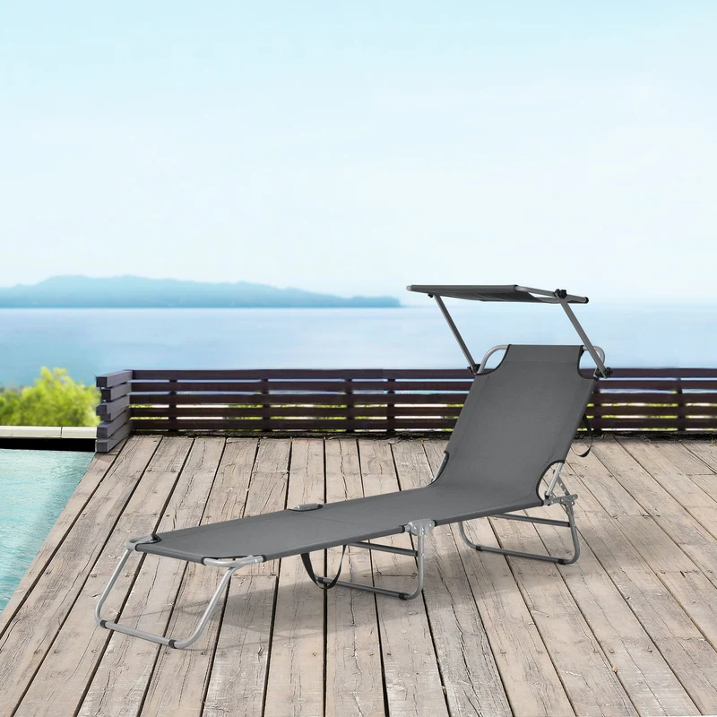 Sonnenliege Argozelo 186x55x24 cm [casa.pro]