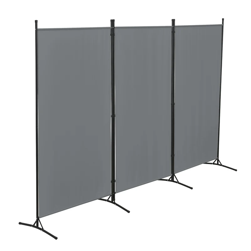 Raumteiler Teruel 3-teilig 260x176 cm versch Farben en.casa