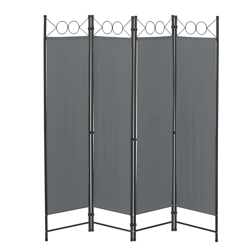 Raumteiler Saragossa 4-teilig 160x171 cm versch Farben en.casa