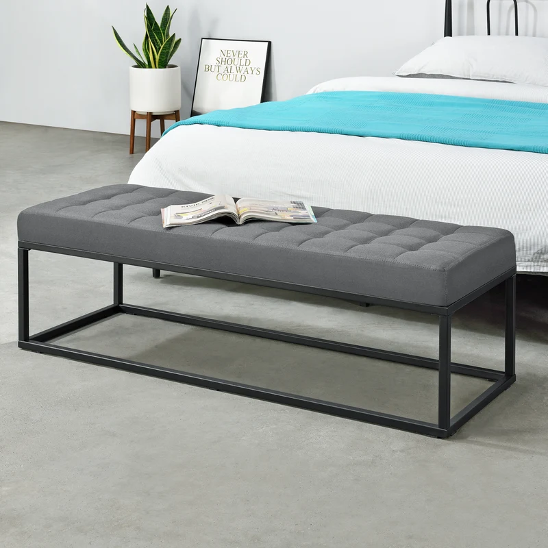 Polsterbank Salta Metall 120x40x38 cm in versch. Farben [pro.tec]