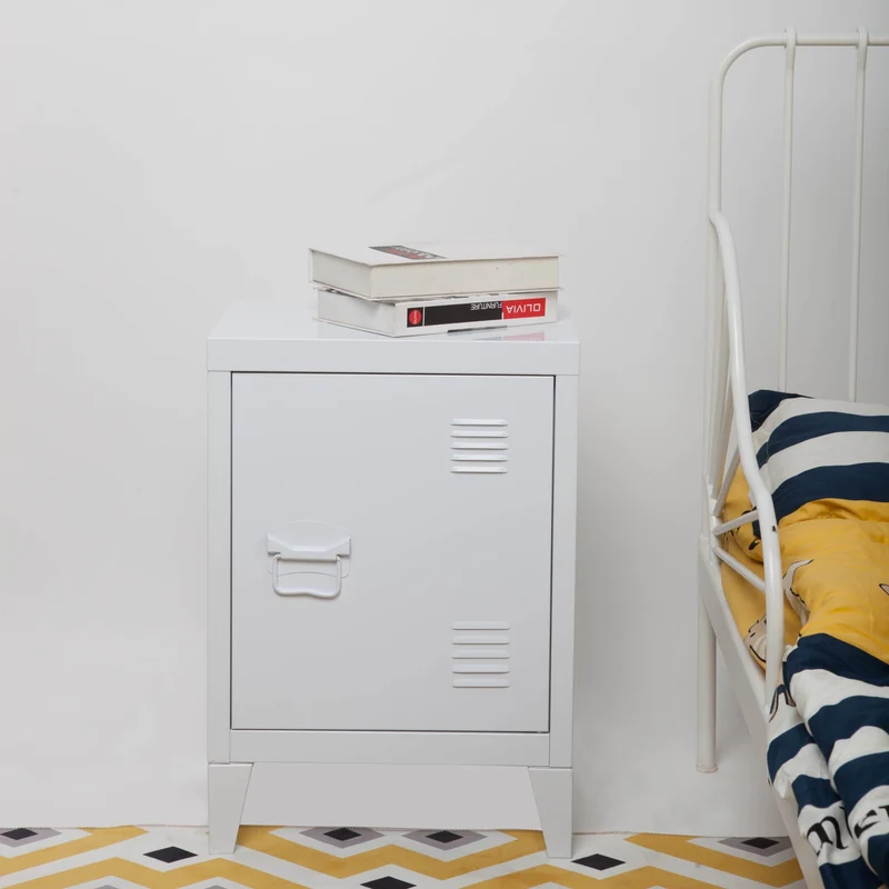 Nachtschrank Inari 2er Set Stahl [en.casa]