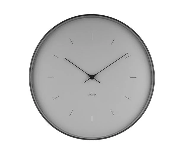 Wanduhr Butterfly Grau