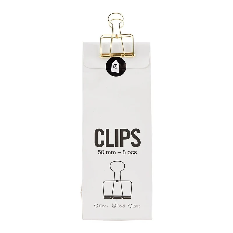 Clips, Wire, Gold, 50 mm