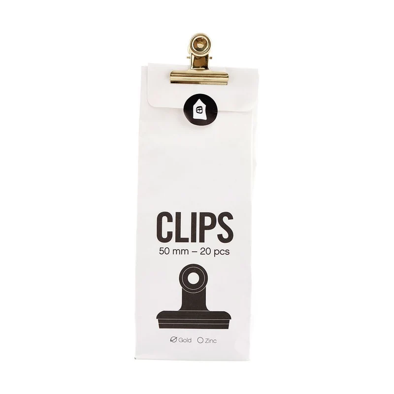 Clips, Office, gold, 50 mm