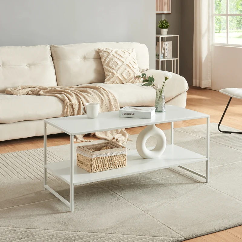 Couchtisch Ruokolahti Stahl 102x43x46cm [en.casa]