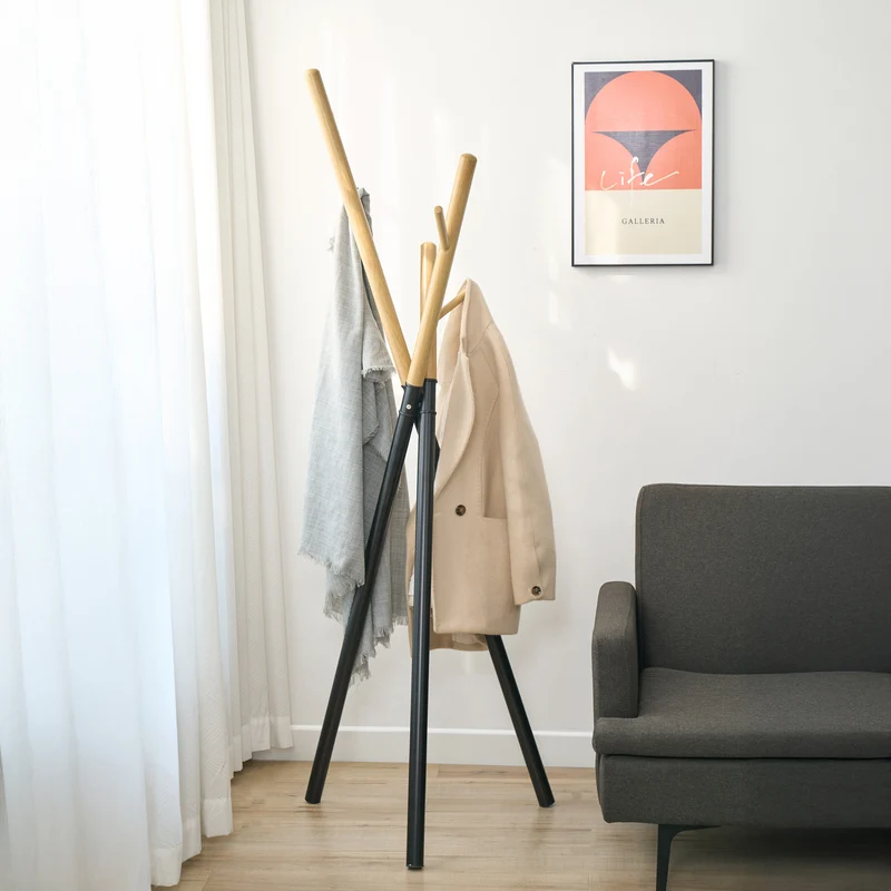 Garderobenständer Laerdal 172x49x49 cm Stahl [en.casa]