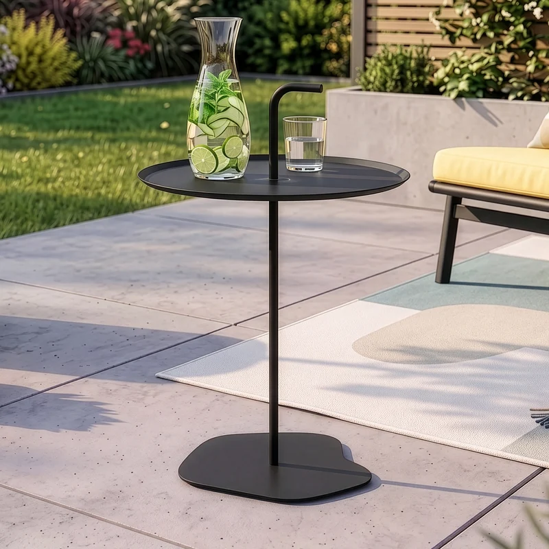 Outdoor-Metalltisch Calimera 57 x Ø38 cm [casa.pro]