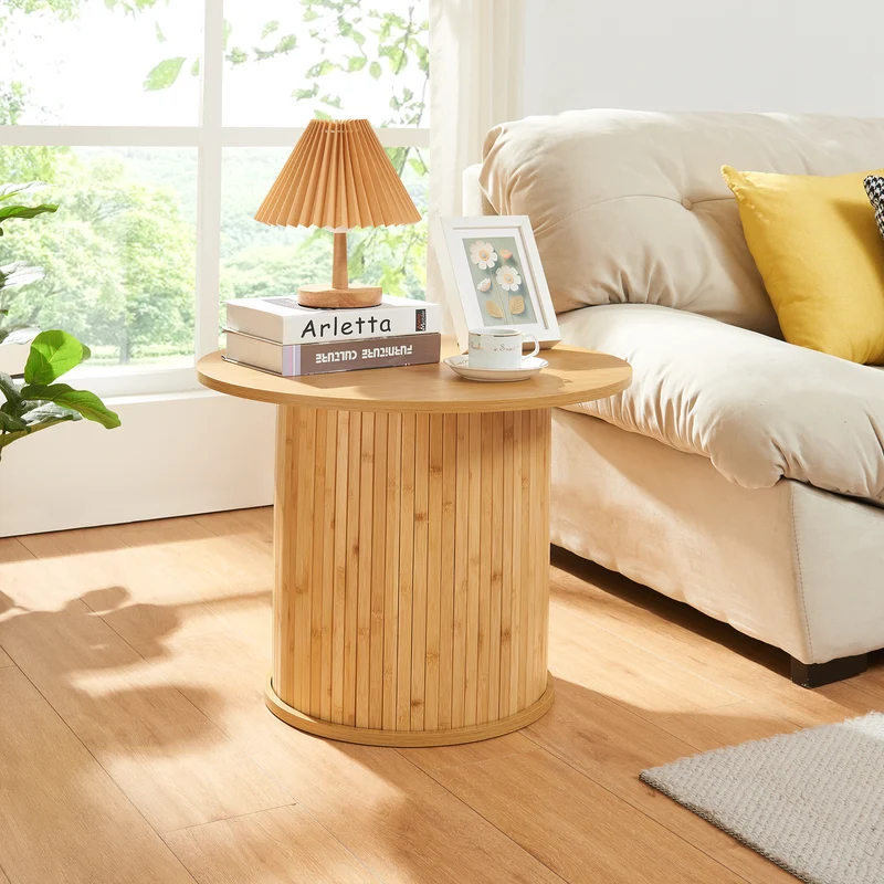 Beistelltisch Ledepid Natur [en.casa]
