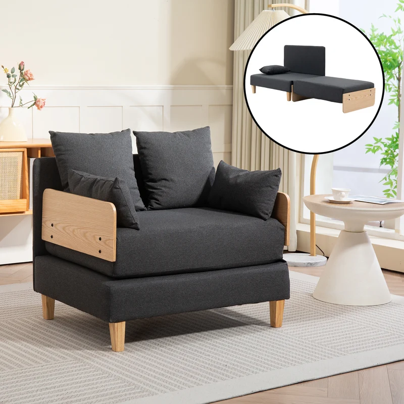 1-Sitzer-Schlafsofa Seinlus [en.casa]