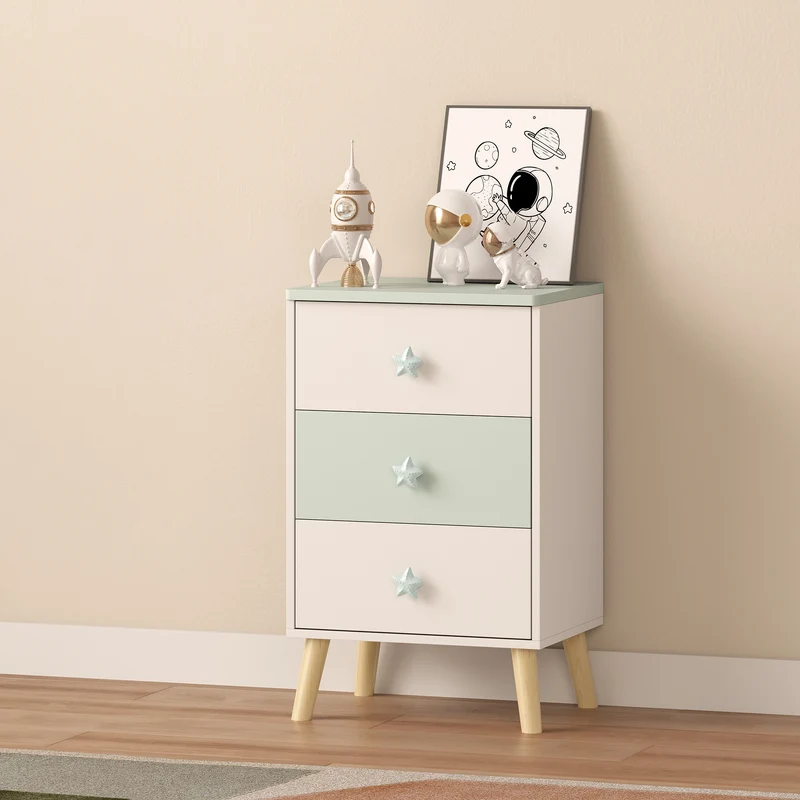 Kinderkommode Sandnes mit 3 Schubladen [en.casa]