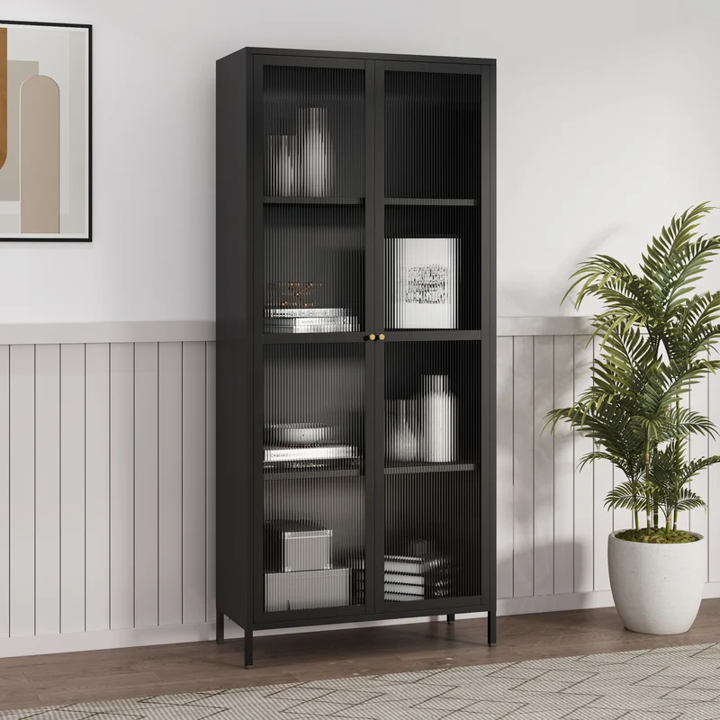 Vitrinenschrank Säkylä [en.casa]