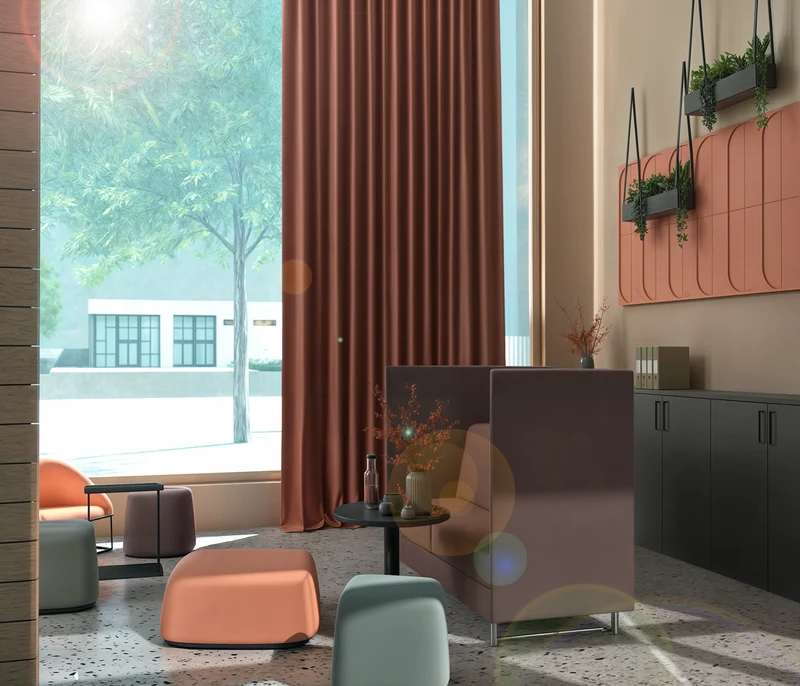 Bürolounge NEW WORK – Individuell planbar | Empfang & Meeting