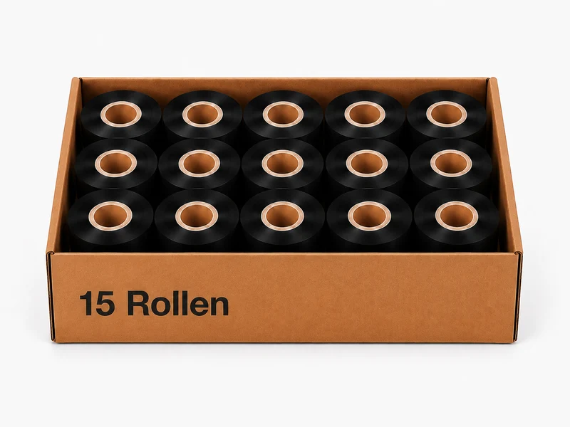 Thermotransfer Wachsfarbband 15 Rollen 160mm x 300m K:25,4mm AW