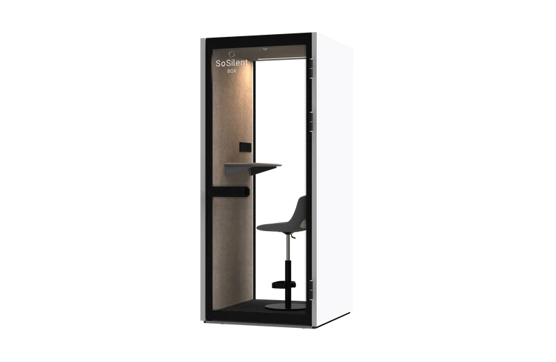 Urban S1³ – Telefonbox / Phonebox für 1 Person **Lagerware inkl. Innenausstattung** (3. Gen.)