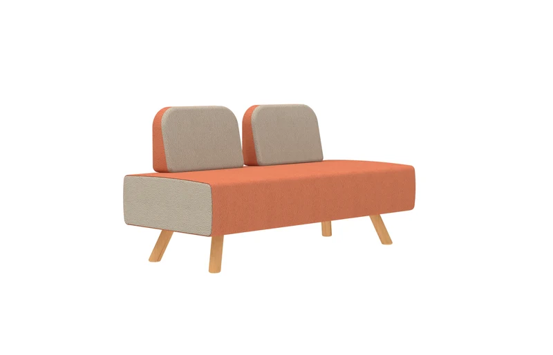 Zweier-Sofa "Lowback" für Space-Line L1
