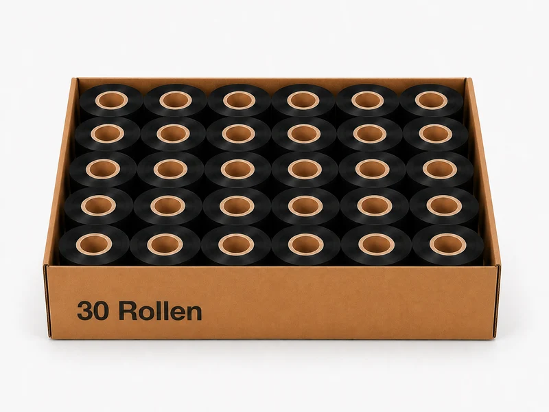 Thermotransfer Wachsfarbband 30 Rollen 50mm x 360m K:25,4mm IW