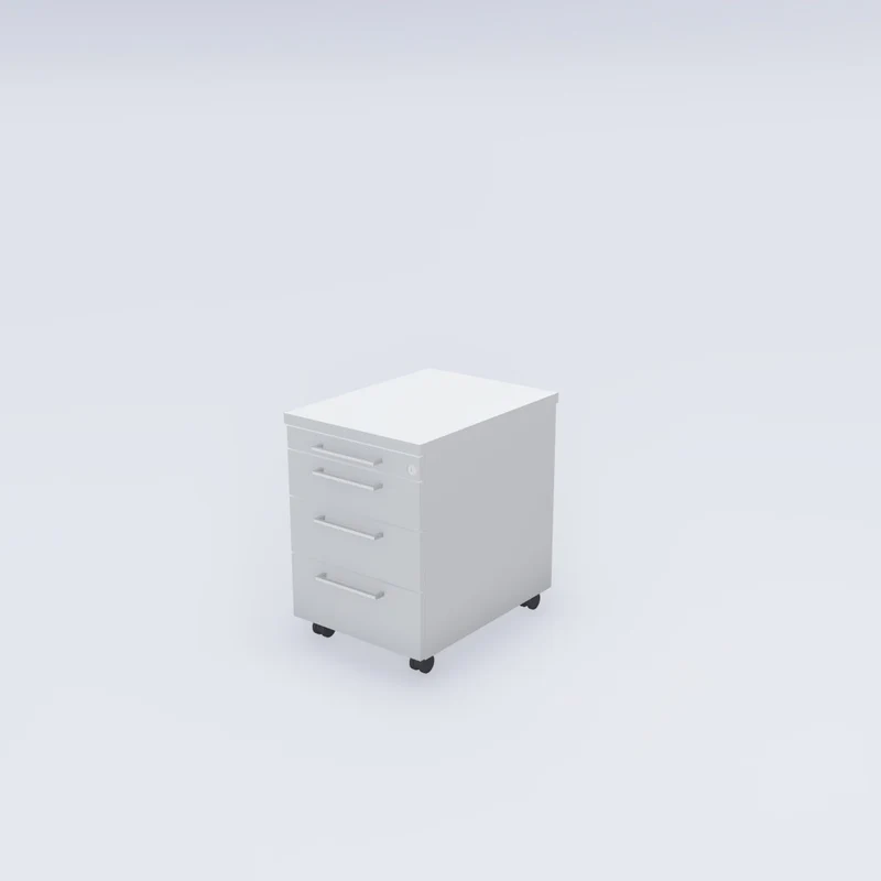 Rollcontainer MOVE abschließbar – mit Rollen oder Sockel | Made in Germany