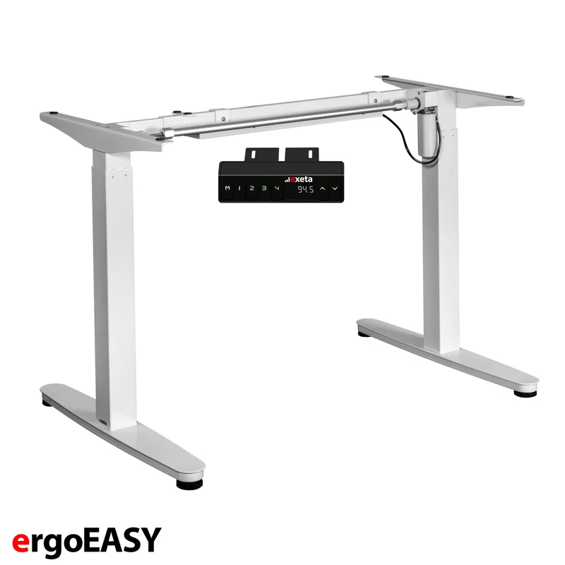 exeta ergoEASY höhenverstellbarer Schreibtisch elektrisch Tischgestell weiß